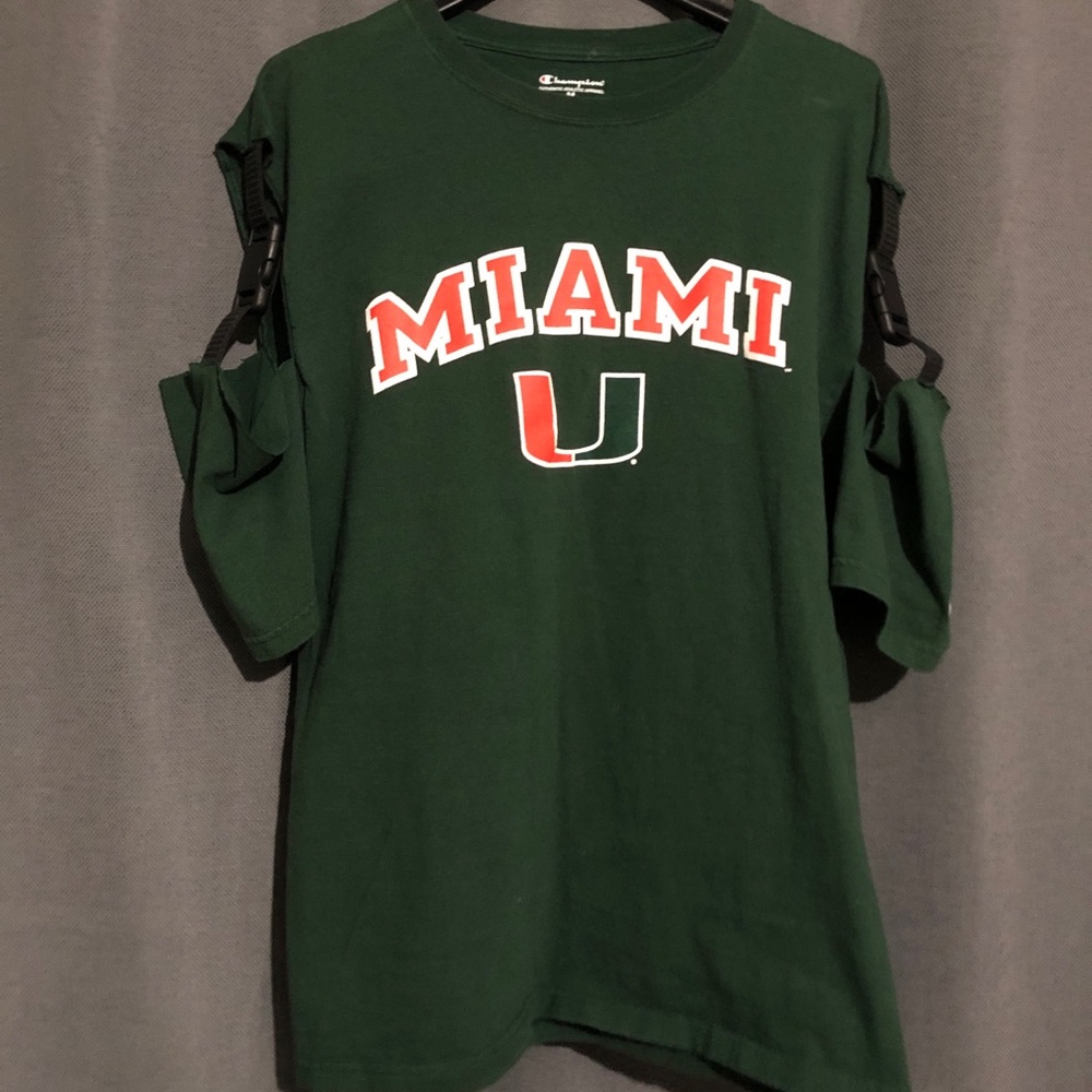 LF inspired buckle University of Miami shirt